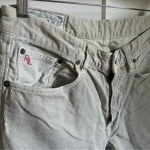 Polo Ralph Lauren Men's Corduroy Pants - Cream 32x30 Varick Slim Straight Leg